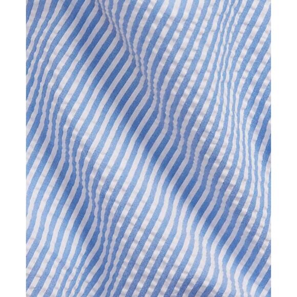 Polo Ralph Lauren RL Untucked Fit Prepster Classic Fit Seersucker Shirt Sz Large - Picture 4 of 15